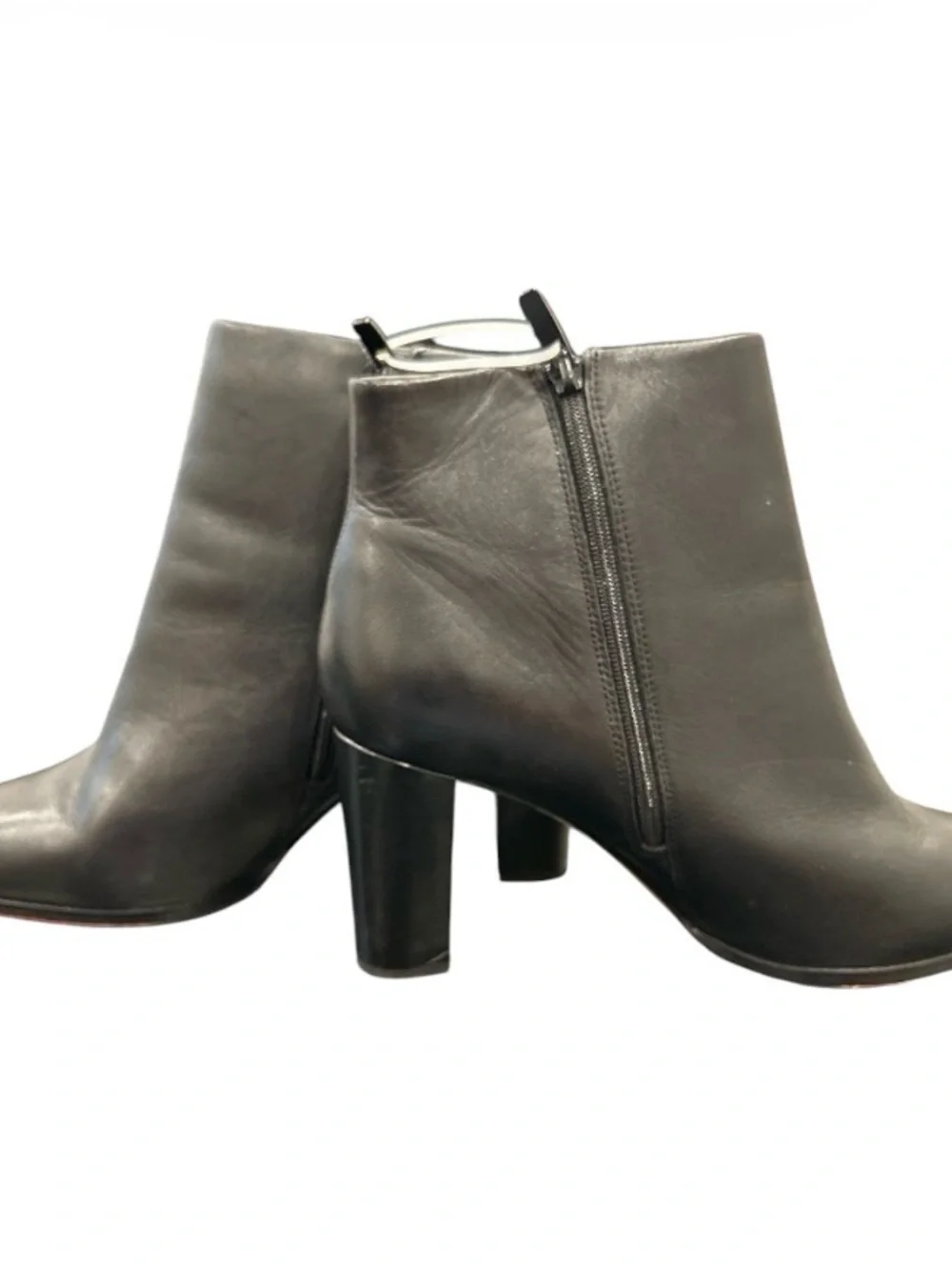 Clarks Kaylin Fern Womens Black Leather Ankle & Booties Boots Size 10.5W
